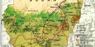 Mappa, in Sudan, geografia