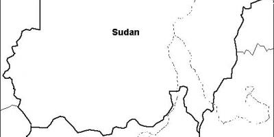 Mappa del Sudan vuoto